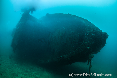 Navy gun boat sunk by Limpet Mine